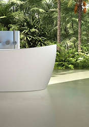 Ванна из искусственного камня Vincea VBT-6S03MW, 1700*800*630, белый мат., слив-перелив в комплекте,