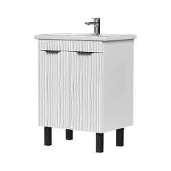 Тумба напольная Lotty 60.2D белая (Миранда 60)