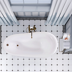 Dante ванна /Nova Gel /белая(169см*75см*56,5см) Ванны/AQUA DE MARCO