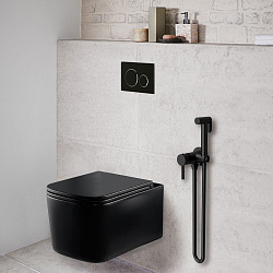 Гигиенический душ VHFW-101MB из латуни, со смесителем, черный, , шт