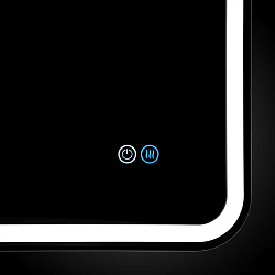 Зеркало LED VLM-3VC8008-2 800х800 c сенсорным выключателем и диммером, антизапотевание, , шт