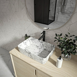 Corpa Nera Grossi/Гросси 50 раковина накладная, белый мрамор