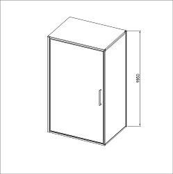 Душевой уголок Slim 8mm VSR-4SLP9090CLGM, 900*900, вороненая сталь, стекло прозрачное, , шт