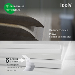 Тумба, подвесная, 100 см, темно-серый, Edifice, IDDIS, EDI10D0i95 подходит умыв. 0101000i28