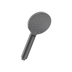 Лейка душевая 3 режима, Ø12х26см, пластик/графит, блистер