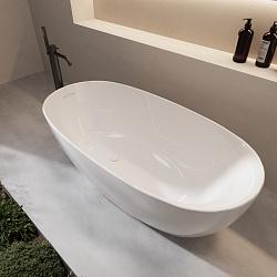 Ванна акриловая Vincea VBT-601-1600, 1600*800*580, цвет белый, слив-перелив в комплекте, белый, , шт