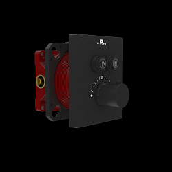 Встраиваемый смеситель для душа VSCV-321TMB двухфункциональный, термостатический, черный, , шт