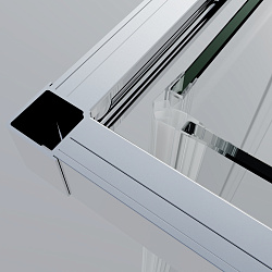 Душевой уголок Soft 2 VSS-3SO2800CL, 800*800, хром, стекло прозрачное , , шт