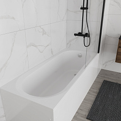 Ванна акриловая Vincea VBT-2B170-FR с каркасом 1700*700*480, пристенная, цвет белый, , шт