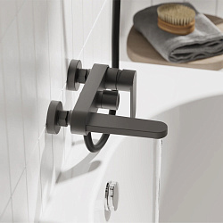 Смеситель для ванны Pragma Olako, матовый черный, OLK3.BFBS.020