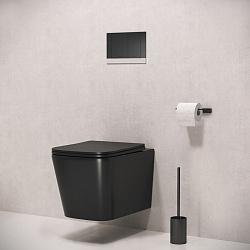 Клавиша смыва, механическая, черный матовый, Unifix, IDDIS, UNIS1MBi77