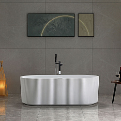 Ванна акриловая Vincea VBT-426-1700 1700*800*580, цвет белый, щелевой перелив, , шт