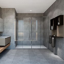 Душевая дверь Garda VDS-1G2200CL, 2000, хром, стекло прозрачное, , шт