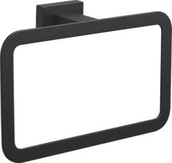 Держатель для полотенец (квадрат) кольцевой, черный матовый B90304