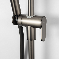 Душевой гарнитур, графитовый, шланг 2 м, Optima Home, IDDIS, OPH3F20i16