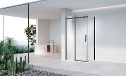 Душевой уголок Como-N VSR-4CN1016CLB, 1600*1000, черный, стекло прозрачное, , шт