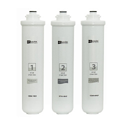 Комплект сменных картриджей Lemark OPTIMA (механические примеси, соли жесткости, запахи и привкусы)