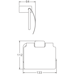 Держатель для ТБ, белый B91003