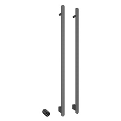 Полотенцесушитель электрический Vincea VTD-2VT1GM, вороненая сталь, таймер, , шт