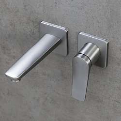 BRONX Встраиваемый смеситель для раковины, излив 17 см, латунь/графит