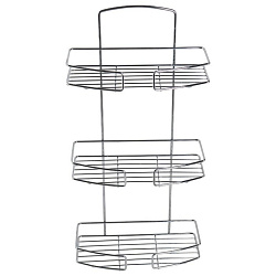 Полка трехъярусная прямая, проволока стальная, 13, Milardo, 013W030M44
