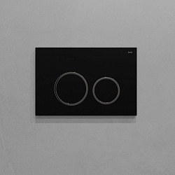 Клавиша смыва, универсальная, чёрная, Unifix, 003, IDDIS, UNI03BCi77