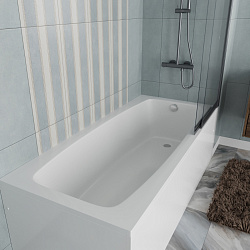 Ванна акриловая Vincea VBT-2S180-FR с каркасом 1800*800*430, пристенная, цвет белый, , шт