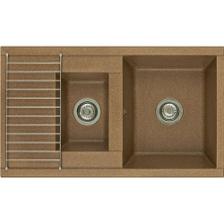 Мойка кух. ДЕЛИЯ 87 терракотовый