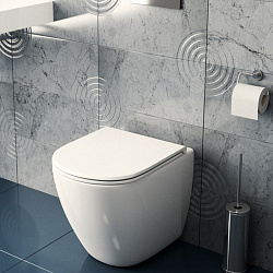 Corpa Nera Bosso/Боссо унитаз приставной безободковый, быстросъемное сиденье с микролифтом, белый