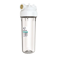 Магистральный фильтр 10" KSBP 1 (KSBP)  +ключ, кронштейн(Прозрачный корпус магистрального фильтра, п