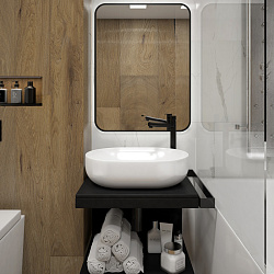 Corpa Nera Viotti/Виотти  48 раковина накладная, artceramic, белый