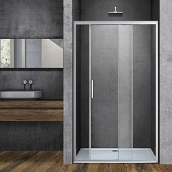 Душевая дверь Soft VDS-3SO140CL, 1400, хром, стекло прозрачное, , шт