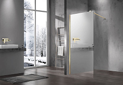 Душевая перегородка Walk-In VSW-1H900MRG, 900*2000, брашированное золото, стекло зеркальное, , шт