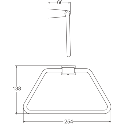 Держатель для полотенец, хром B91104