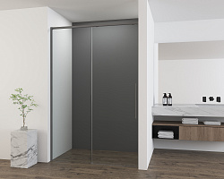 Душевая дверь Ultima VDS-7UL140CLGM, 1400, вороненая сталь, стекло прозрачное, , шт