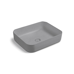 Раковина керамическая Vincea VBS-105MG, 500*410*130, накладная, цвет матовый серый, , шт