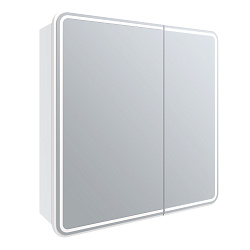 Зеркальный шкаф/LED-подсветка/ИК выключатель на взмах/ (80*80см) Asti /AQUA DE MARCO