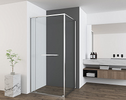 Душевой уголок Tesi VSRW-7TS9012CL, 1200*900, хром, стекло прозрачное, , шт