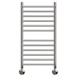 Полотенцесушитель водяной Point Аврора премиум PN10148SP П11 400x800 с полкой, хром