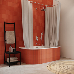 Душевая система скрытого монтажа с тропическим душем, ручным душем и изливом, Ray, IDDIS, RAYSB03i68