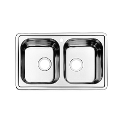 Мойка, нержавеющая сталь, шелк, 2 чаши, 780*480, Strit S, IDDIS, STR78S2i77