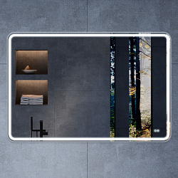 Зеркало LED VLM-3VC120-2 1200х800 c сенсорным выключателем и диммером, антизапотевание, , шт