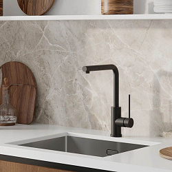 Смеситель для кухни, черный матовый, Rule, IDDIS, RULBLL0i05