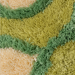 Коврик для ванной комнаты, 50*80 см, акрил, Curved Lines, green, IDDIS, 402A580I12