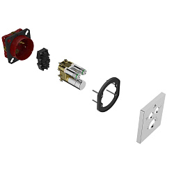 Встраиваемый смеситель для душа VSCV-321T-MCH двухфункциональный, термостатический, хром, , шт