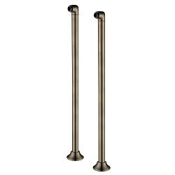 Комплект колонн 2 шт. для установки смесителя на пол ванны, высота 86,4 см, латунь/бронза