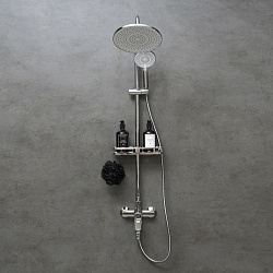 ORTUS Душевая система с верхним душем Ø25 см, латунь/хром, LM11362C