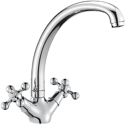 Смеситель для кухни, латунь, хром HB4719