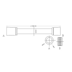 Шланг душевой 1.5 м, без перекручивания (Turn-Free), ПВХ/серебро, блистер