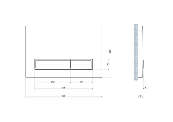 DIY Кнопка BLICK для LINK PRO/VECTOR/LINK/HI-TEC пластик белый